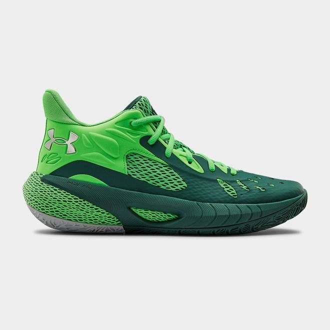 Under Armour HOVR Havoc 3 - Damske Basketbalove Topanky - Zelene/Metal Strieborne